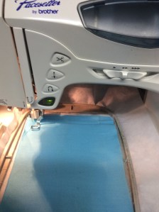 Stitching the first line